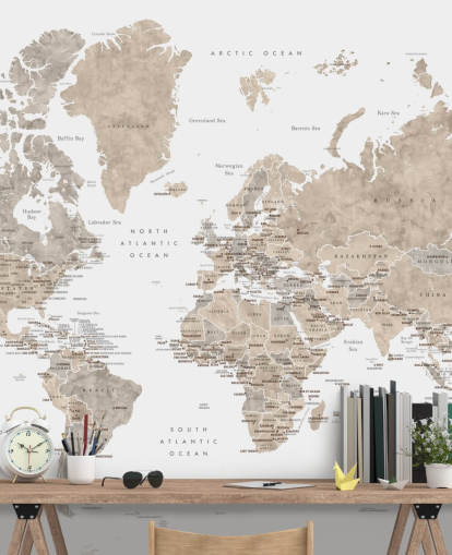 world map with capital cities in neutral colours world map with capital cities in neutral colours