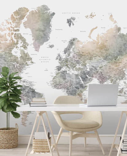 world map with cities in stone tones world map with cities in stone tones