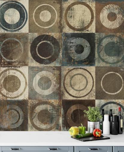 brown, cream and grey circle art wallpaper brown, cream and grey circle art wallpaper