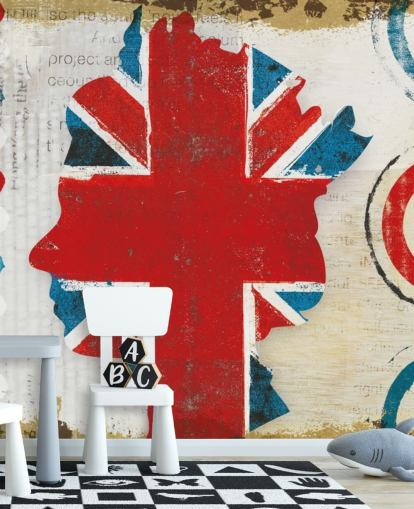 union jack, drottningen och spela in tapet union jack, drottningen och spela in tapet