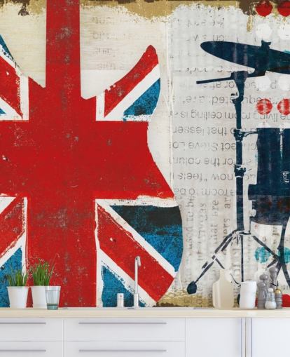 Papel de Parede Britânico Patriótico Papel de Parede Britânico Patriótico