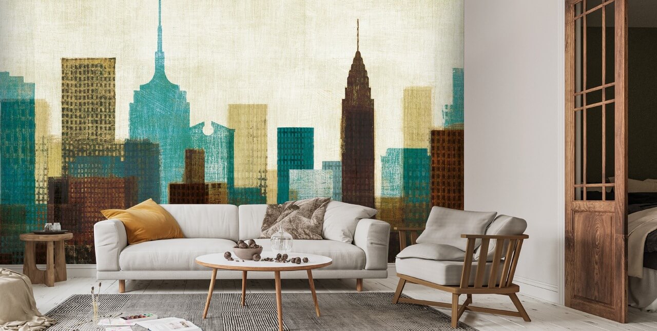 Summer in the City II Wall Mural | Wallsauce UK