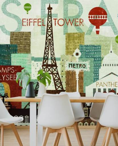 Paris Wall Mural Paris Wall Mural