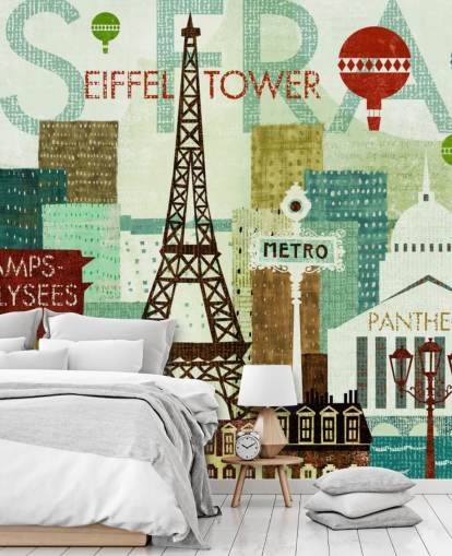 Paris Wall Mural Paris Wall Mural