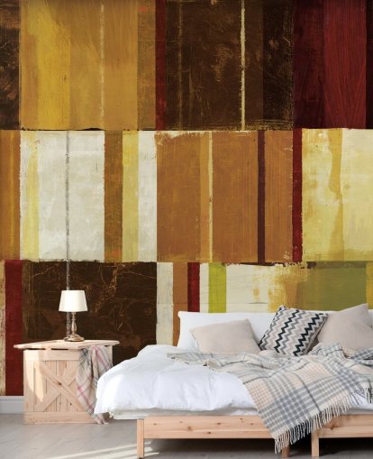 Brown, Red and Green Lined Wallpaper Brown, Red and Green Lined Wallpaper