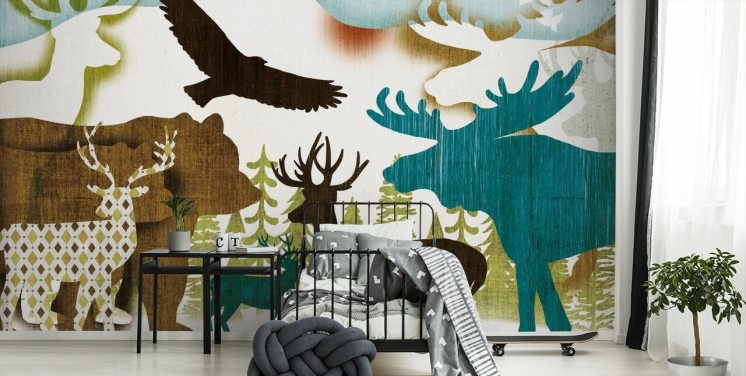 Dweller Collage II Animal Wallpaper