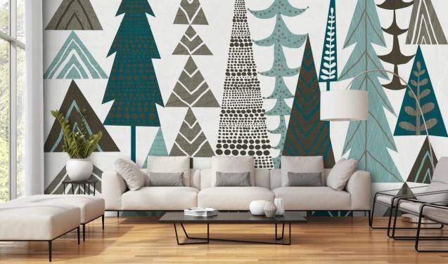 Forest Folklore Trees Wall Mural 