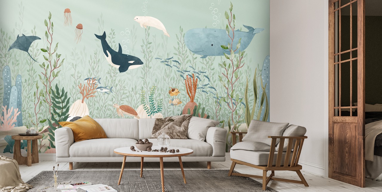 Kelp Forest Wallpaper Mural By Oliver Robins | Wallsauce EU