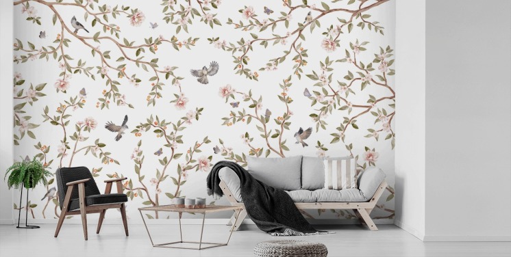 Floral Wallpaper and Flower Wall Murals | Wallsauce UK