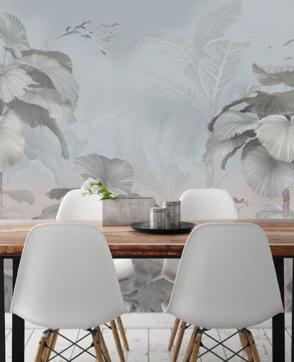 Tapeten-Wandbild „Stürmischer Dschungel“ Tapeten-Wandbild „Stürmischer Dschungel“