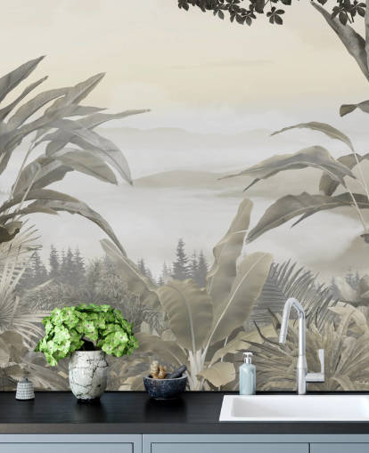 jungle paradise wallpaper mural jungle paradise wallpaper mural