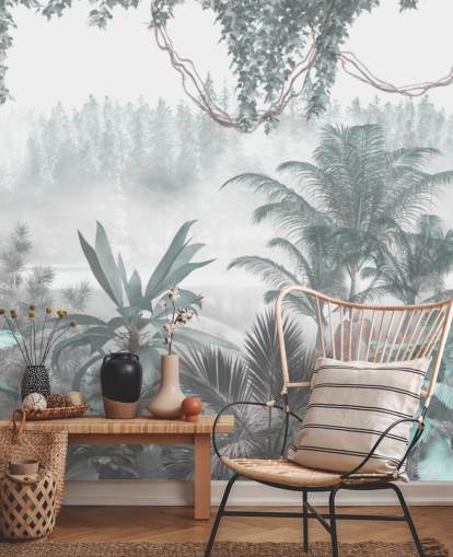 custom panoramic vintage jungle wallpaper for lounges or bedrooms custom panoramic vintage jungle wallpaper for lounges or bedrooms