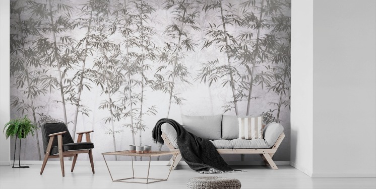 vintage bamboo wallpaper mural