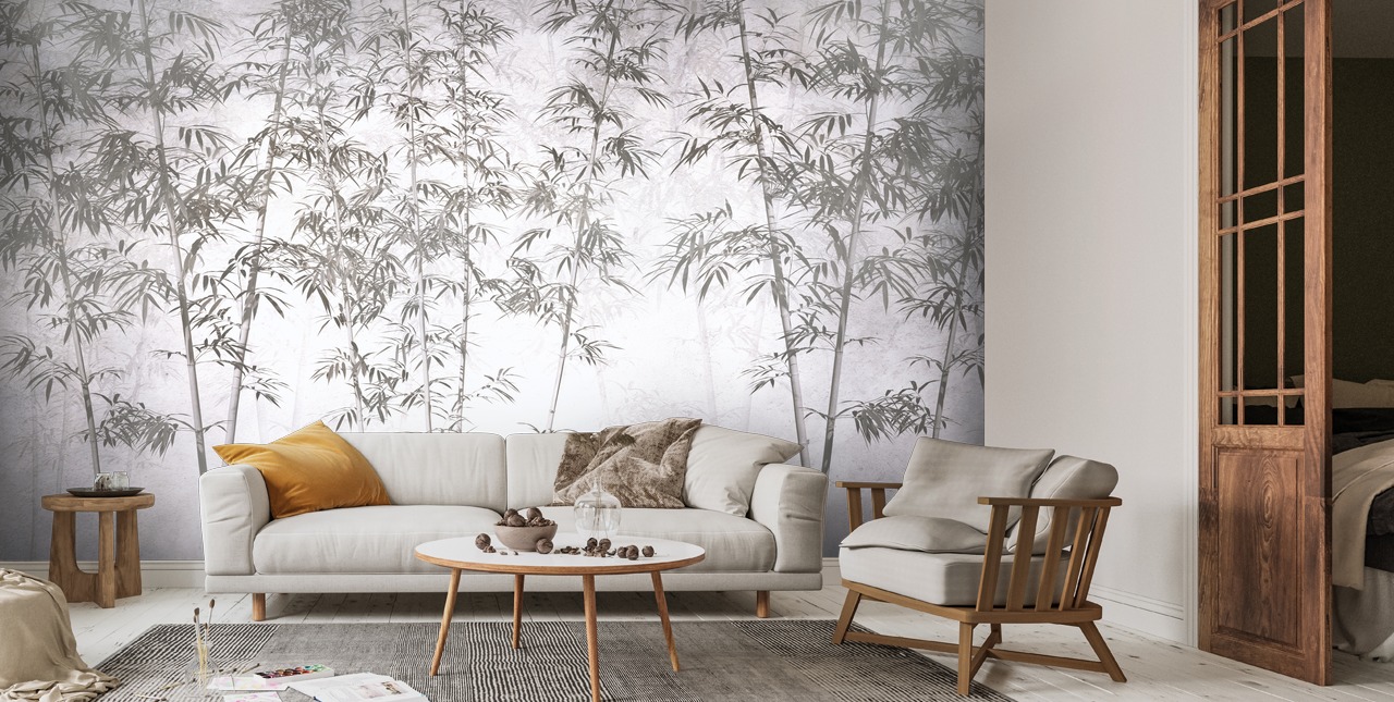 Vintage Bamboo Wallpaper Mural | Wallsauce CA