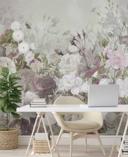 grey and pink roses wallpaper mural grey and pink roses wallpaper mural