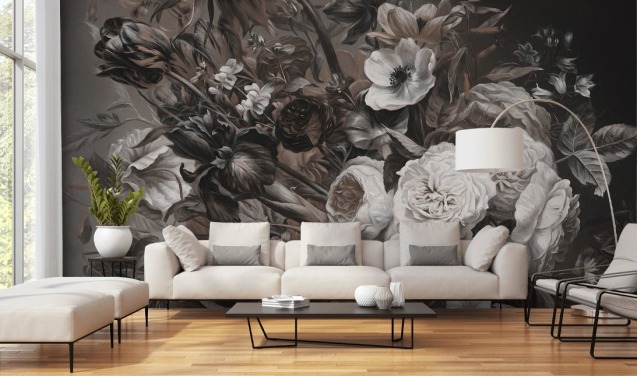 Dark Floral Wallpaper | Wallsauce US