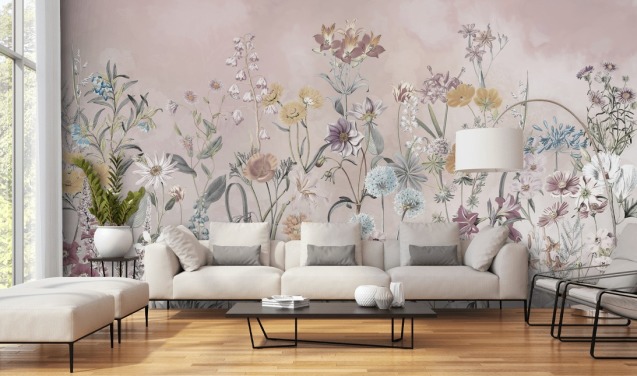 Floral Wallpaper and Flower Wall Murals | Wallsauce UK