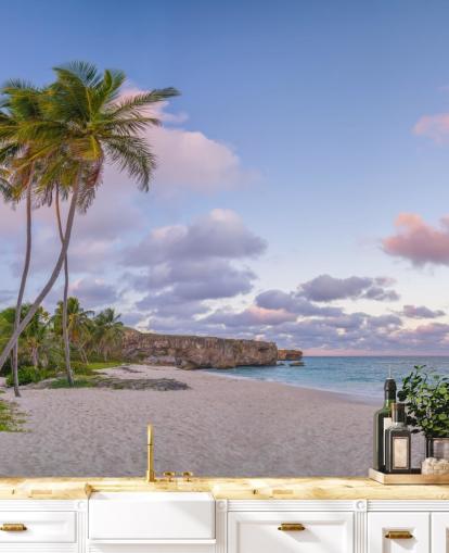 Barbados strand tapet vægmaleri til soveværelse Barbados strand tapet vægmaleri til soveværelse
