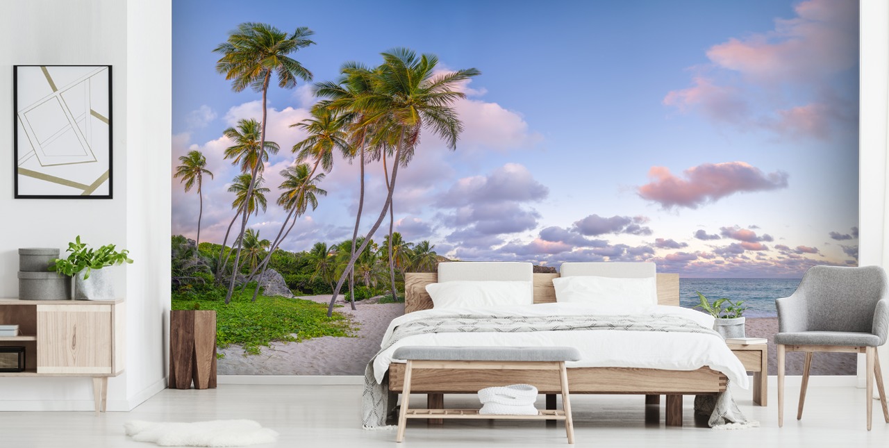 Barbados strand tapet veggmaleri for soverommet