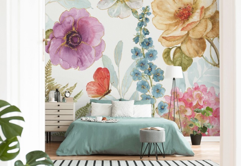 Floral Wallpaper and Flower Wall Murals | Wallsauce UK