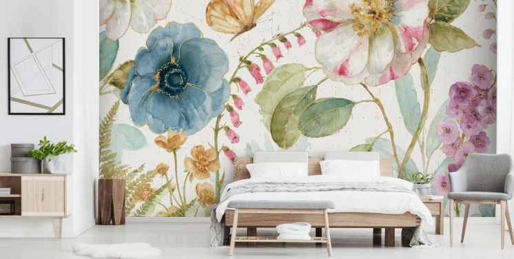 Floral Wallpaper and Flower Wall Murals | Wallsauce UK