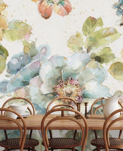 Colourful Big Floral Mural Colourful Big Floral Mural