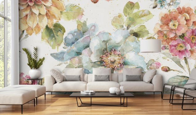 Colorful Big Floral Mural