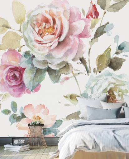 colourful botanical wall mural colourful botanical wall mural