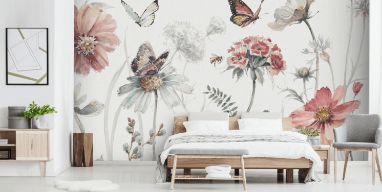 Floral Wallpaper and Flower Wall Murals | Wallsauce AU