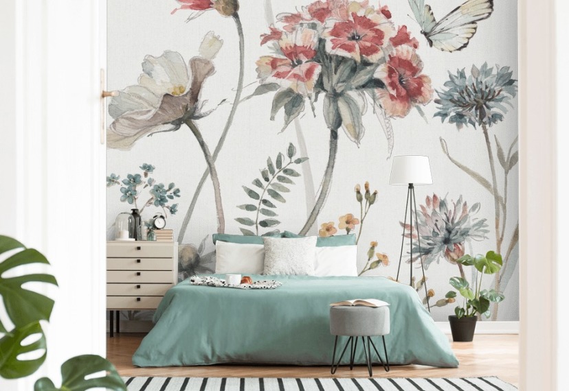 Floral Wallpaper and Flower Wall Murals | Wallsauce UK