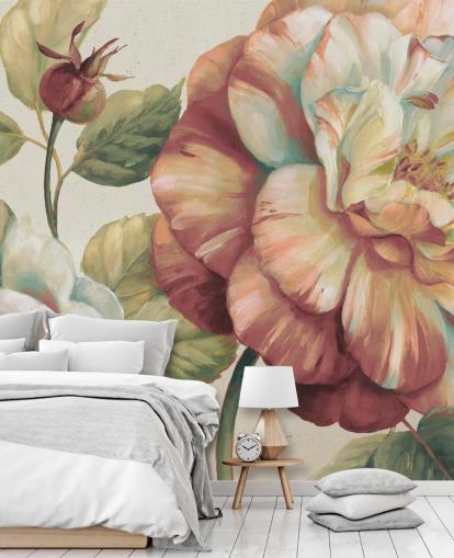 grande mural de parede floral grande mural de parede floral