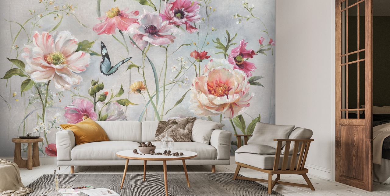 Antique Garden Wall Mural By Lisa Audit | Wallsauce NZ