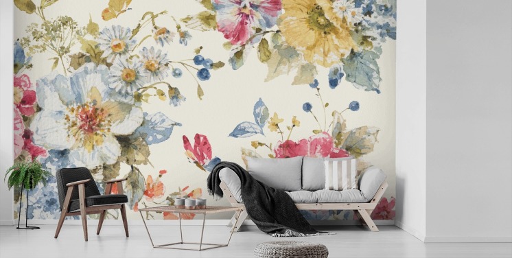 Floral Wallpaper and Flower Wall Murals | Wallsauce UK