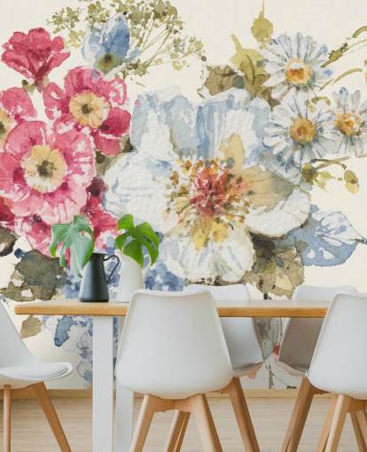 Mural botânico Summer Garden III de Lisa Audit Mural botânico Summer Garden III de Lisa Audit