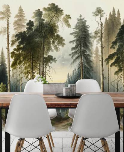 carta da parati verde foresta per ufficio carta da parati verde foresta per ufficio