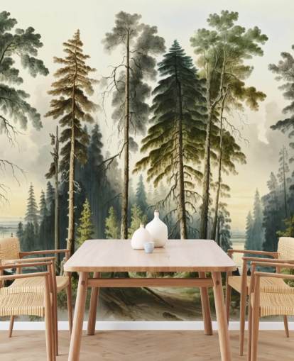 vihreä puu tapetti seinämaalaus vihreä puu tapetti seinämaalaus