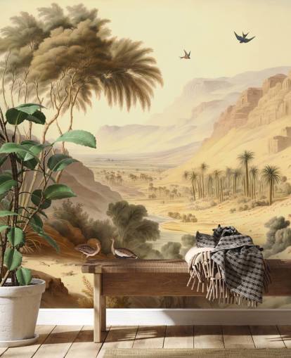 Desert Mountains Landscape Wallpaper Mural Desert Mountains Landscape Wallpaper Mural