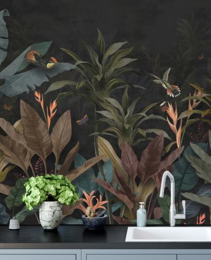 Papier peint Dark Leaf Papier peint Dark Leaf