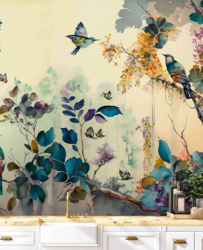 Tropical Birds at Dawn wallpaper Tropical Birds at Dawn wallpaper