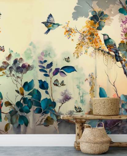 Fondo de pantalla de Tropical Birds at Dawn Fondo de pantalla de Tropical Birds at Dawn