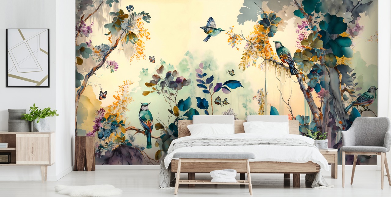 Fondo de pantalla de Tropical Birds at Dawn Fondo de pantalla de Tropical Birds at Dawn