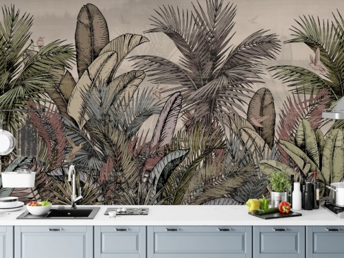 Land of The Jungle - Vintage Jungle Wall Murals | Wallsauce US