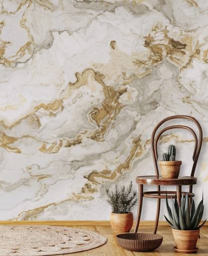 carta da parati murale in marmo bianco e oro chiamata White Marble With Gold Streaks per sale da pranzo, bagni e cucine carta da parati murale in marmo bianco e oro chiamata White Marble With Gold Streaks per sale da pranzo, bagni e cucine