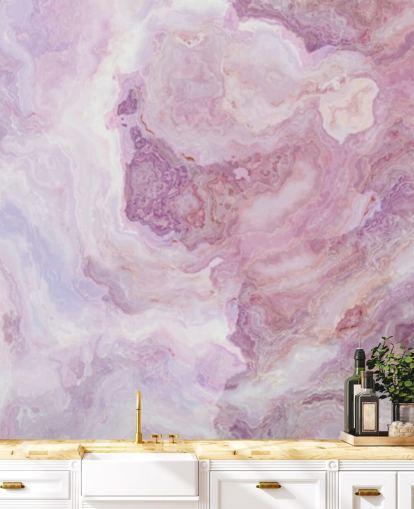 vaaleanpunainen ja violetti marmoritapetti seinämaalaus nimeltä Pink and Purple Swirl keittiöihin, kylpyhuoneisiin ja teini-ikäisten makuuhuoneisiin vaaleanpunainen ja violetti marmoritapetti seinämaalaus nimeltä Pink and Purple Swirl keittiöihin, kylpyhuoneisiin ja teini-ikäisten makuuhuoneisiin