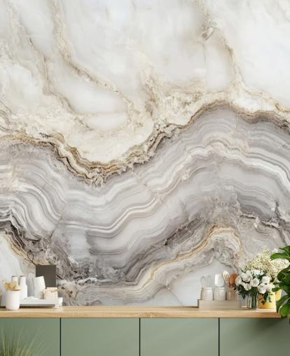 hvit og grå marmor tapet veggmaleri kalt Elegant hvit og grå marmor for bad og kjøkken hvit og grå marmor tapet veggmaleri kalt Elegant hvit og grå marmor for bad og kjøkken