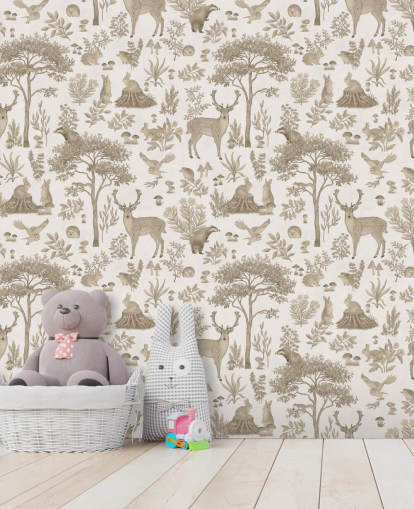 white kids forest wallpaper mural called Vintage White Fantastic Forest by Kikki Belle for kids bedrooms white kids forest wallpaper mural called Vintage White Fantastic Forest by Kikki Belle for kids bedrooms