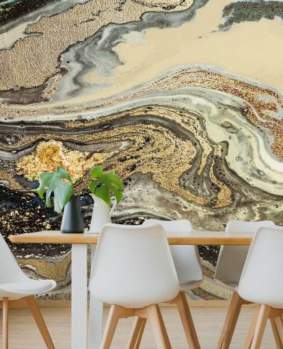 mural de papel de parede de mármore marrom dourado chamado Golden Brown Agate Marble de Lara Skinner para salas de estar e salas de jantar mural de papel de parede de mármore marrom dourado chamado Golden Brown Agate Marble de Lara Skinner para salas de estar e salas de jantar