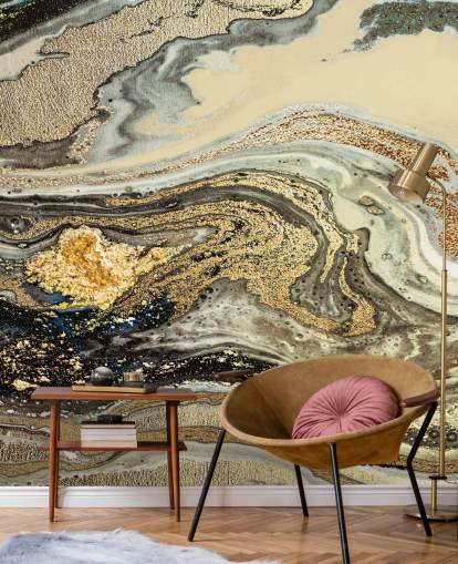 golden brown marble wallpaper mural called Golden Brown Agate Marble by Lara Skinner for living rooms and dining rooms golden brown marble wallpaper mural called Golden Brown Agate Marble by Lara Skinner for living rooms and dining rooms