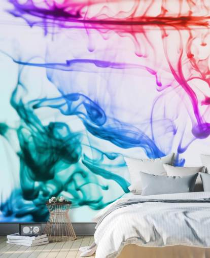 red, purple, green and blue liquid wallpaper mural called Green Blue Purple Fluid red, purple, green and blue liquid wallpaper mural called Green Blue Purple Fluid