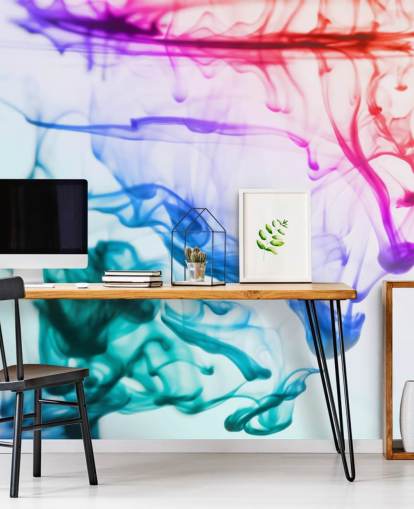 mural de papel de parede líquido vermelho, roxo, verde e azul chamado Green Blue Purple Fluid mural de papel de parede líquido vermelho, roxo, verde e azul chamado Green Blue Purple Fluid